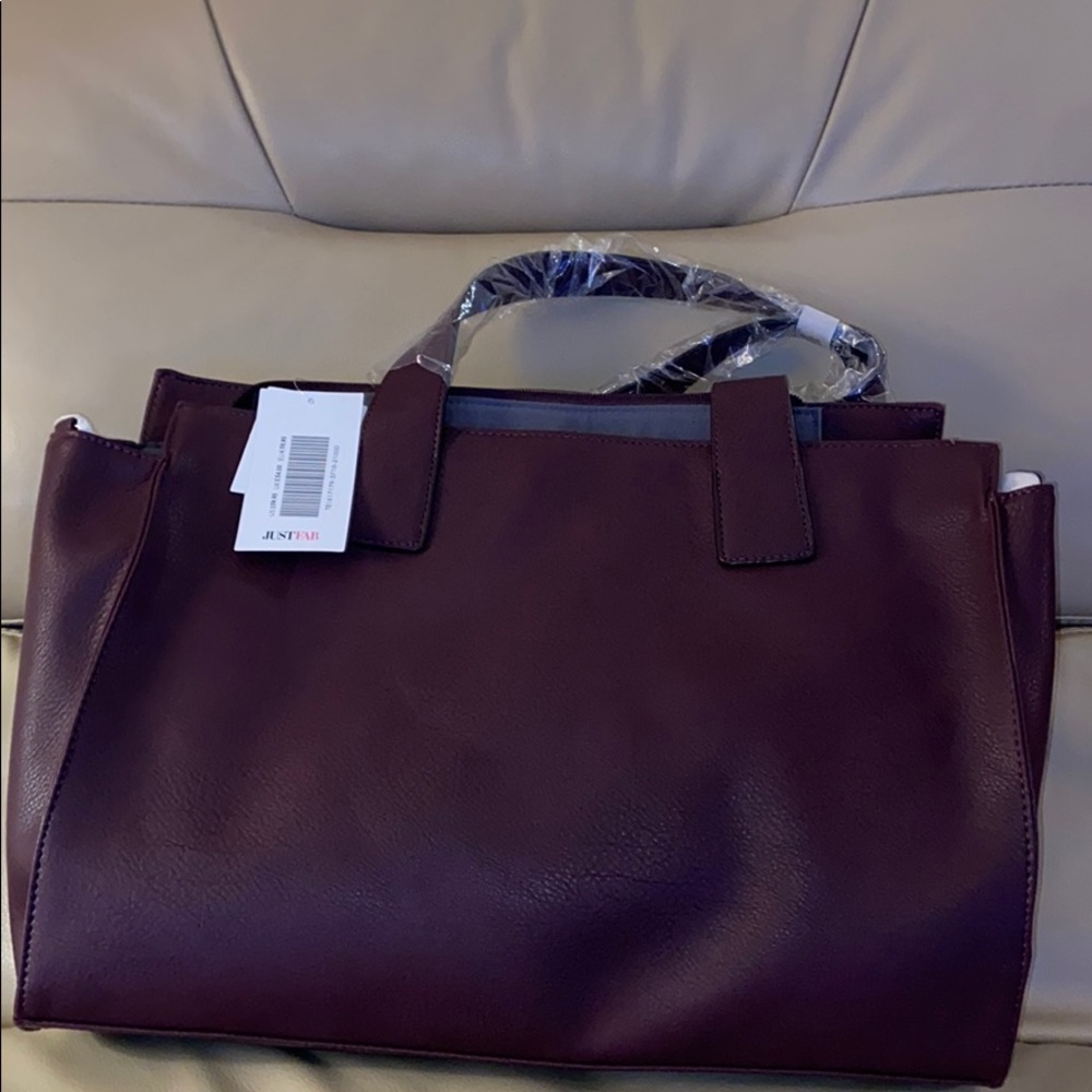 Brown oversized purse